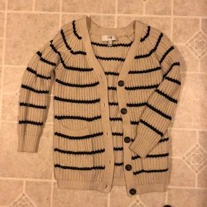 Cream/Black Cardigan